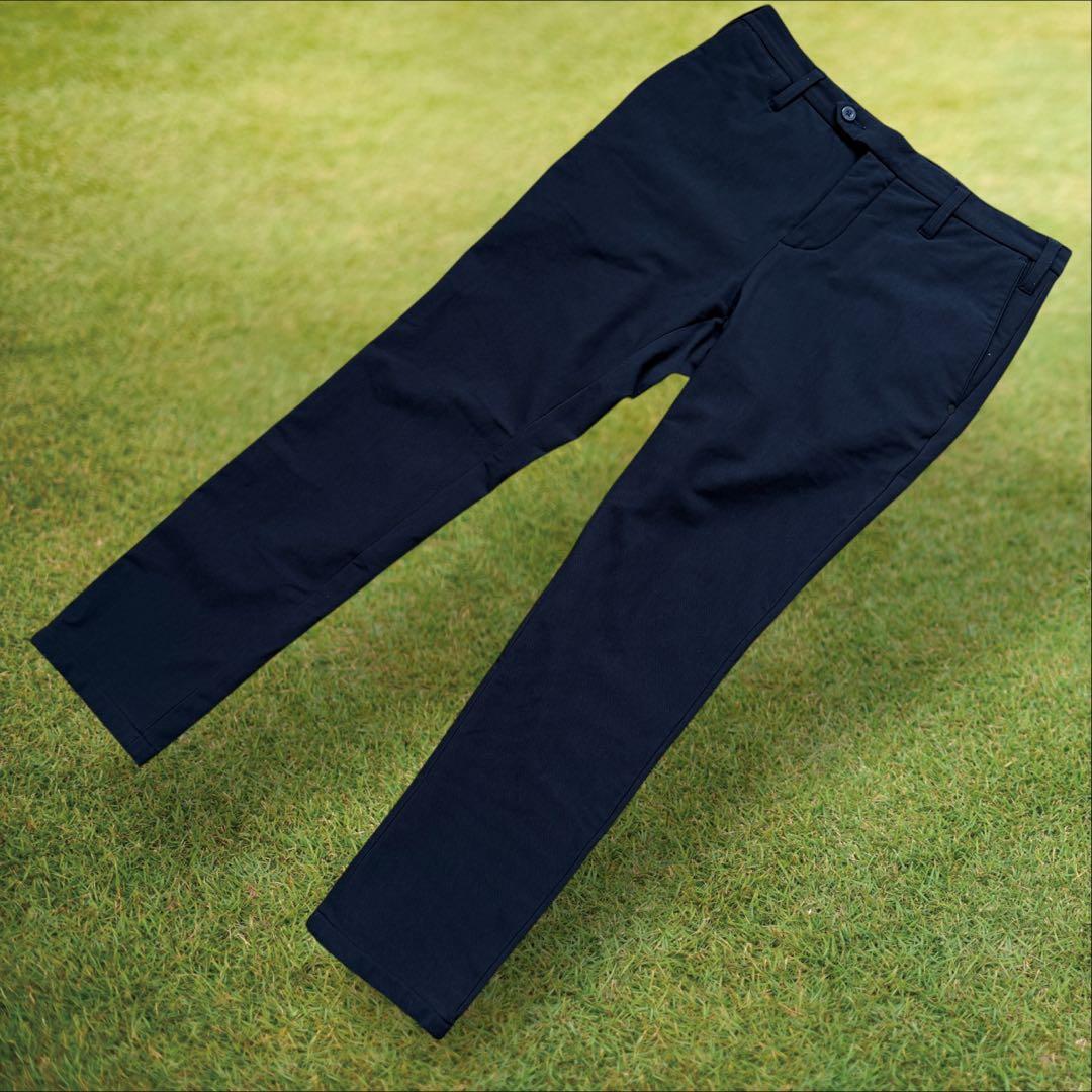 裏起毛　ブリーフィングゴルフ　パンツ　紺　濃紺　ネイビー　M 秋冬　防寒パンツ