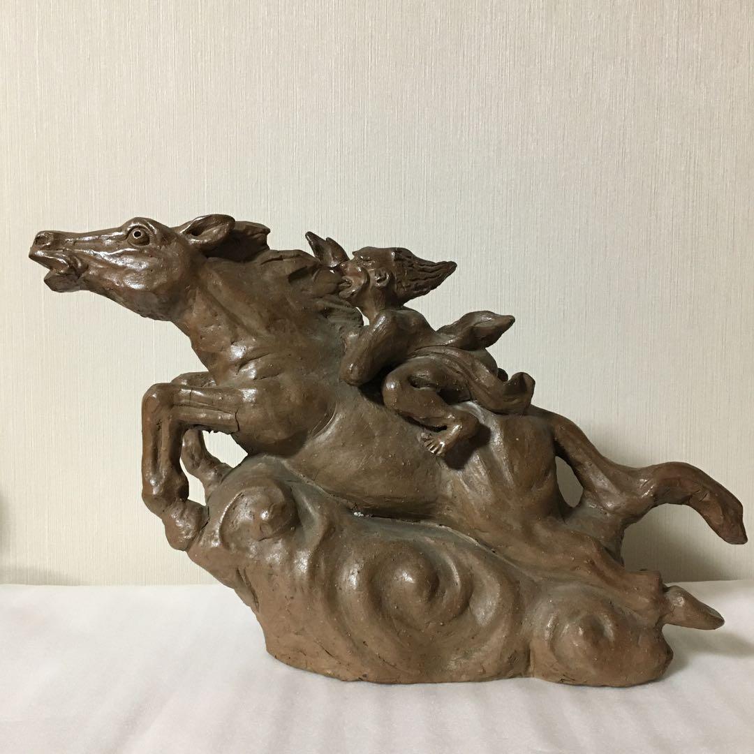 備前焼　馬　置物