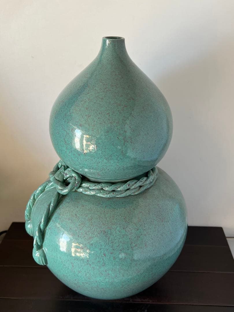 極上・爐鈞釉瓢箪花瓶•【大清乾隆年製】在銘•文房具•清時代 W--32