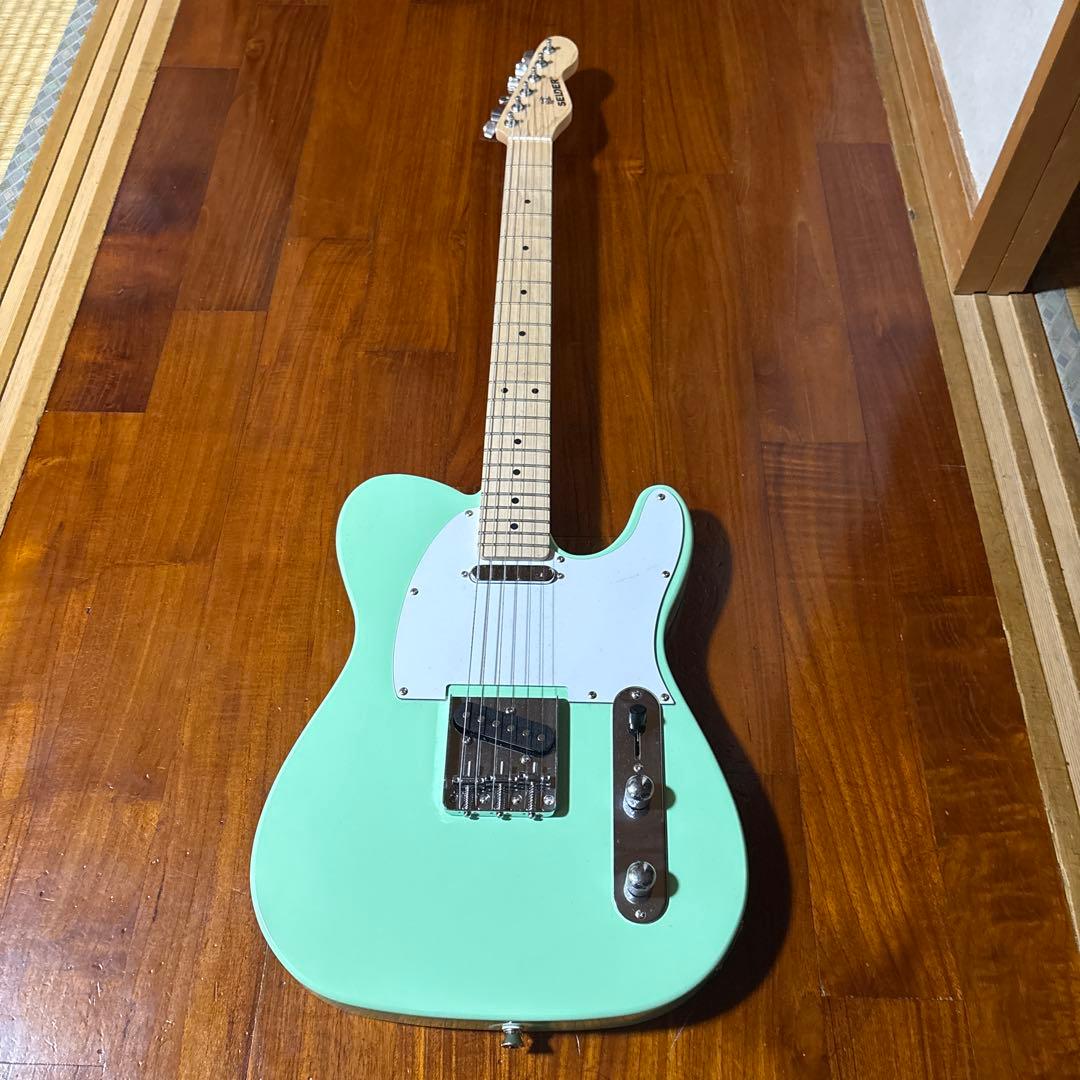 SELDERエレキギター (ソフトケース、シールドケーブル付属)