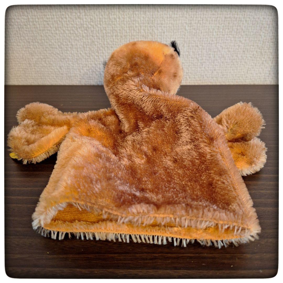 【手踊り人形 パペット ふくろうWittie】ヴィンテージ シュタイフ 美品