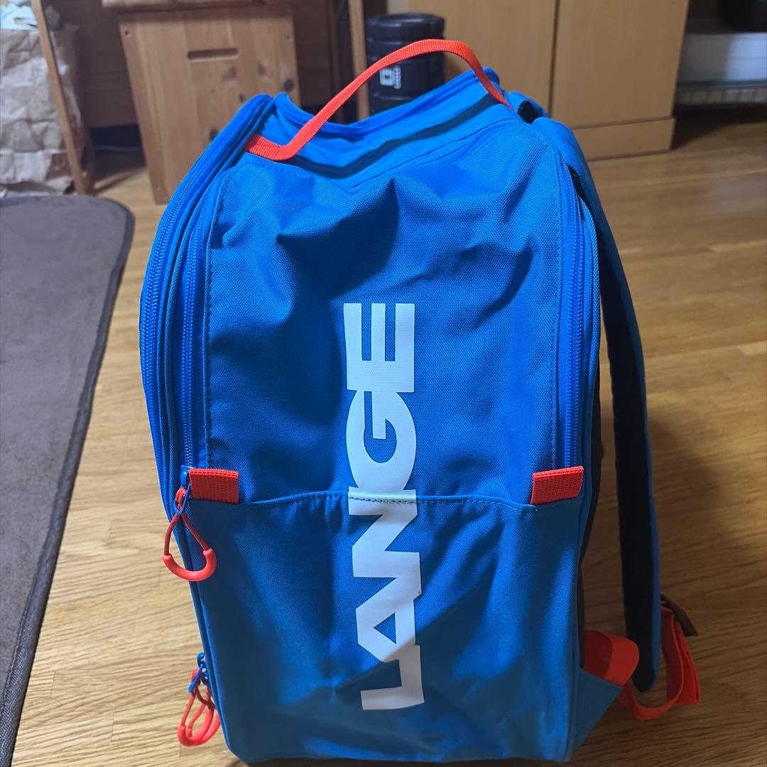 LANGE スキー用バッグ 中型 青/オレンジ