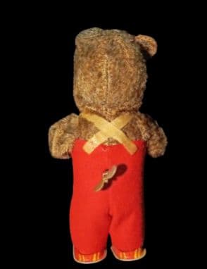 昭和 の ブリキ玩具 「リーディングベア」絵本を読むクマ ゼンマイ動力