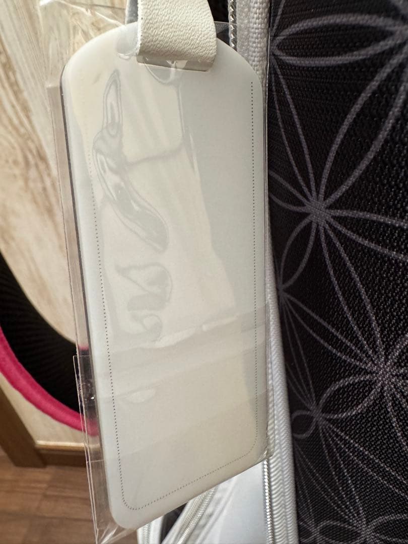 新品未使用Callaway キャディバッグ ネームプレート付きホワイトブラック