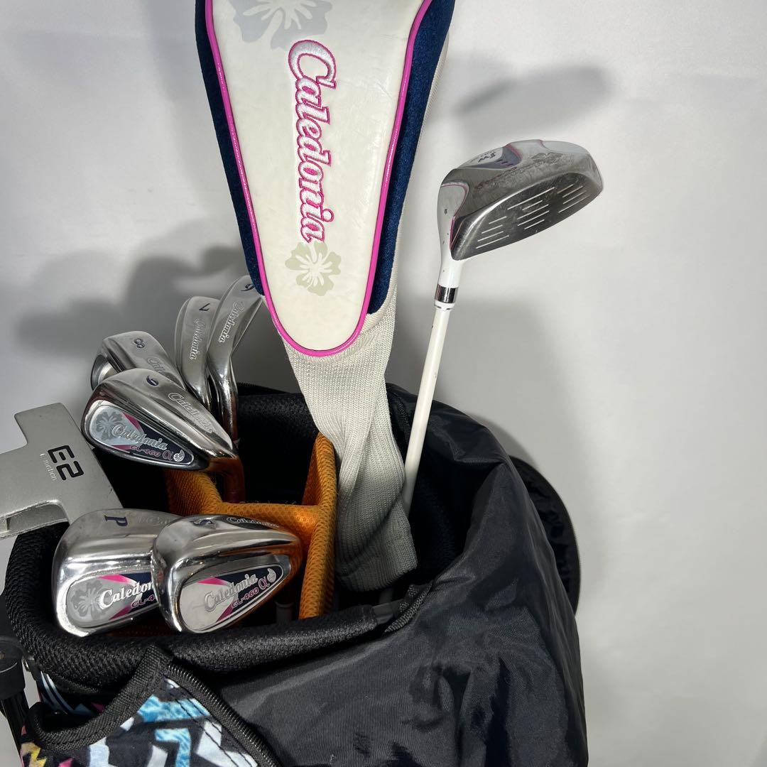 カレドニア レディース　ゴルフクラブ　セット バッグカバー付