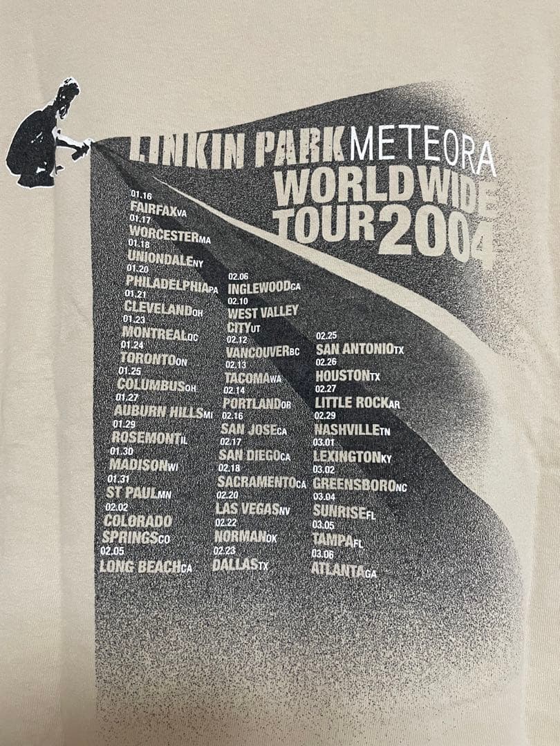 LINKIN PARK METEORA 2004ツアーTシャツ　ヴィンテージ
