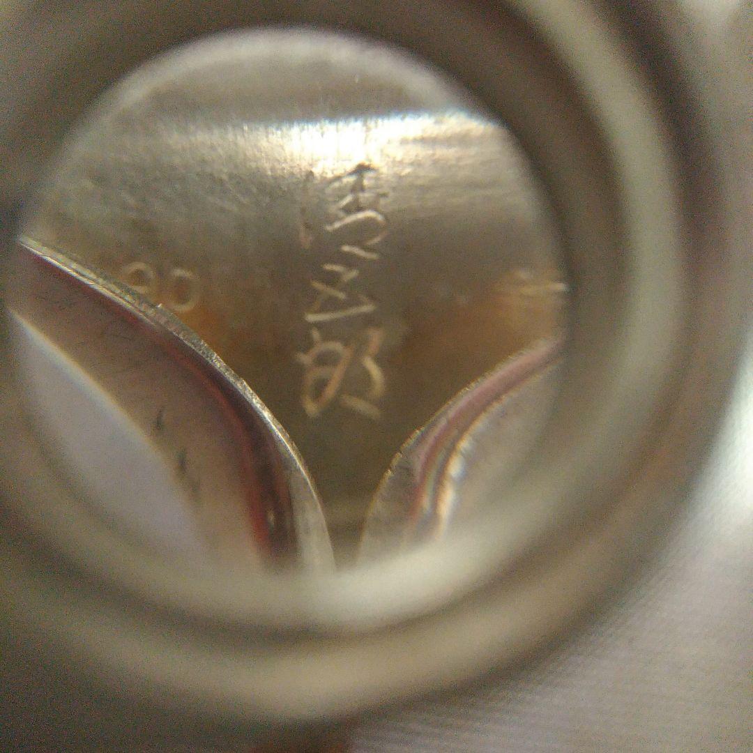 南鐐三本組灰匙。清五郎。銀製。茶道具。伝統工芸品。シルバー製。中古。