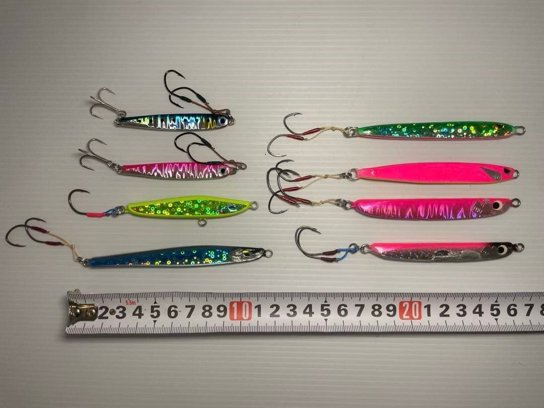 メタルジグ８本セットルアーズケミストサミーズファットディアン岡ジグクレセント