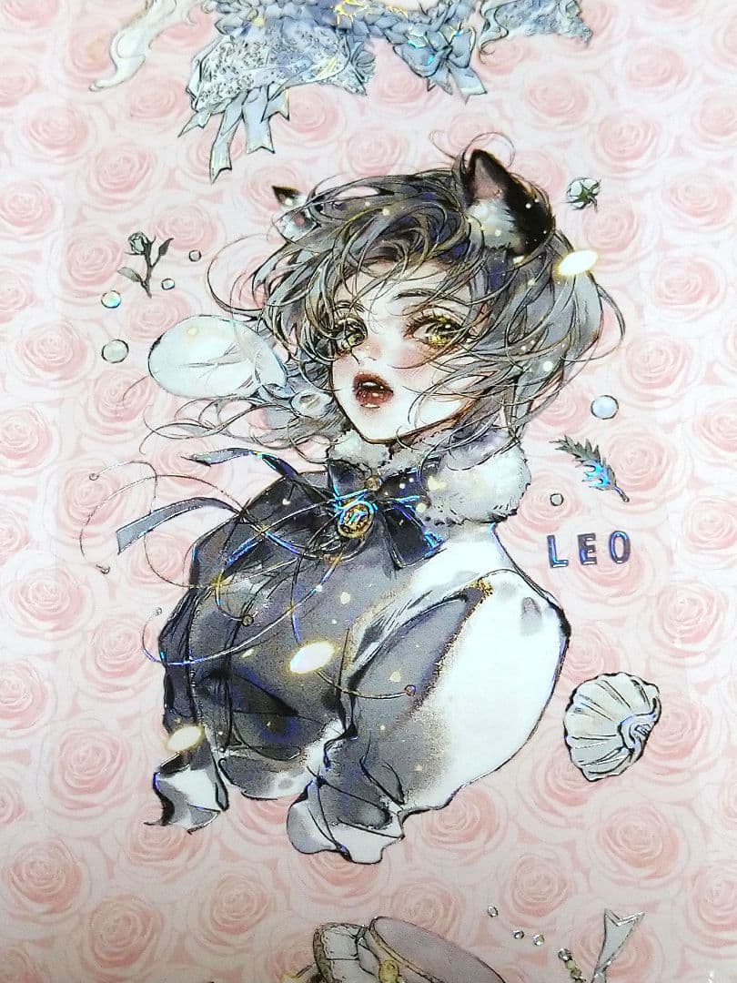 ✩のこり１✩J1045＃熠熠生輝(贝壳光)逗号切り売り海外人物マステ女の子