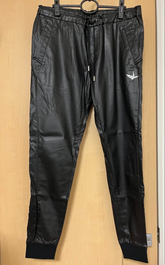 メンズウェア 1PIU1UGUALE3 GOLF fake leather rib pants