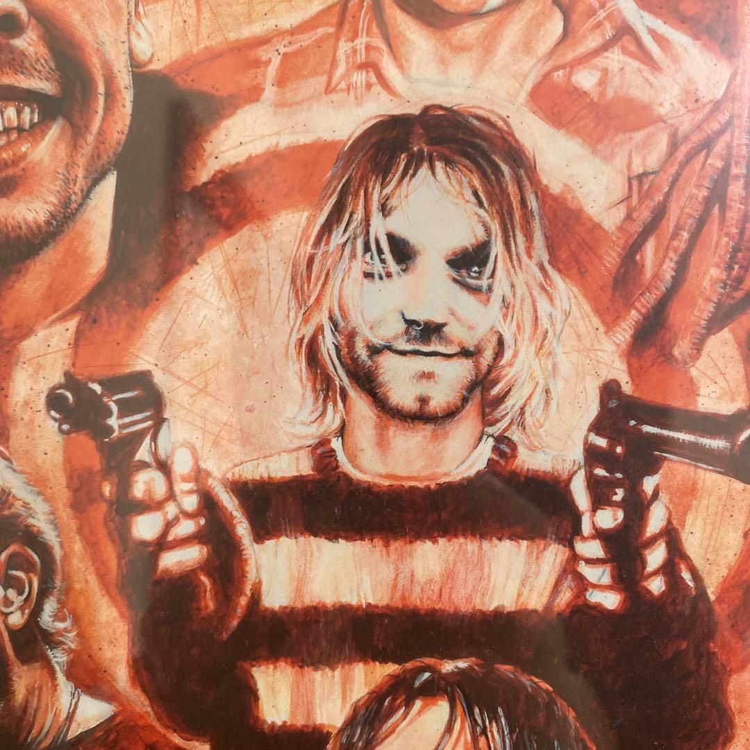 US UKミュージシャンポスター　額入り　　ニルヴァーナ　レッチリ　激レア　廃盤