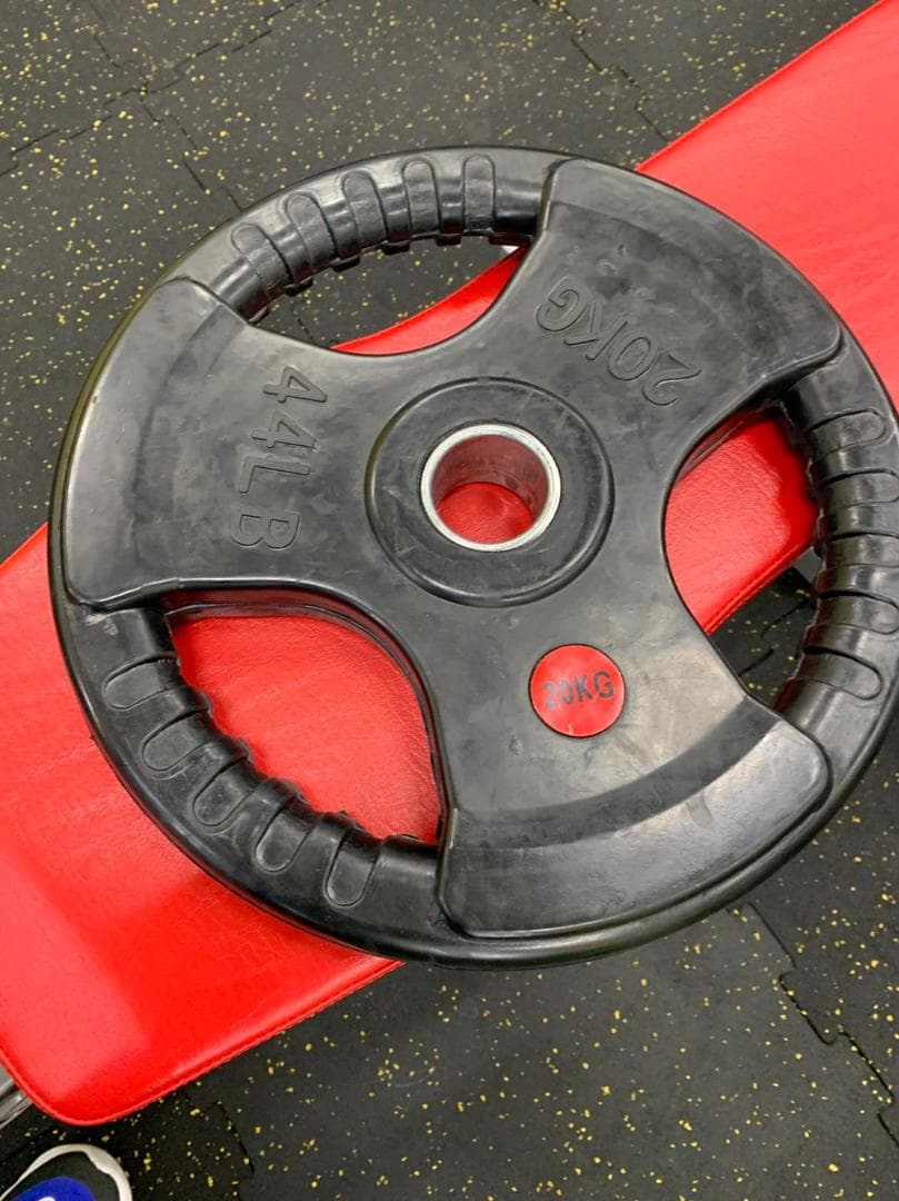 50mm 3グリップラバープレート　20㎏8枚 計　160㎏