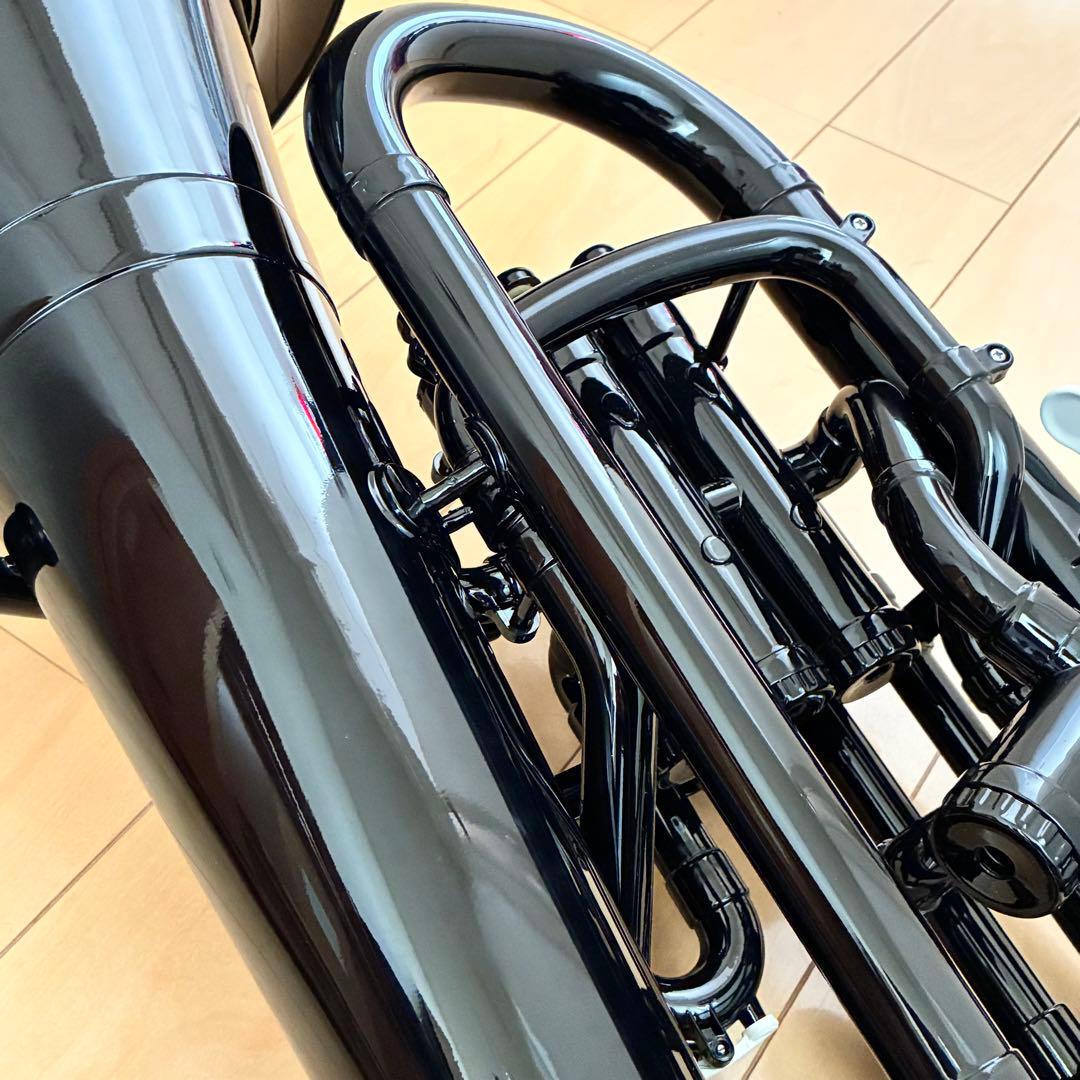 ZO EU-05 プラスチックユーフォニアム マウスピース,ソフトケース付 黒