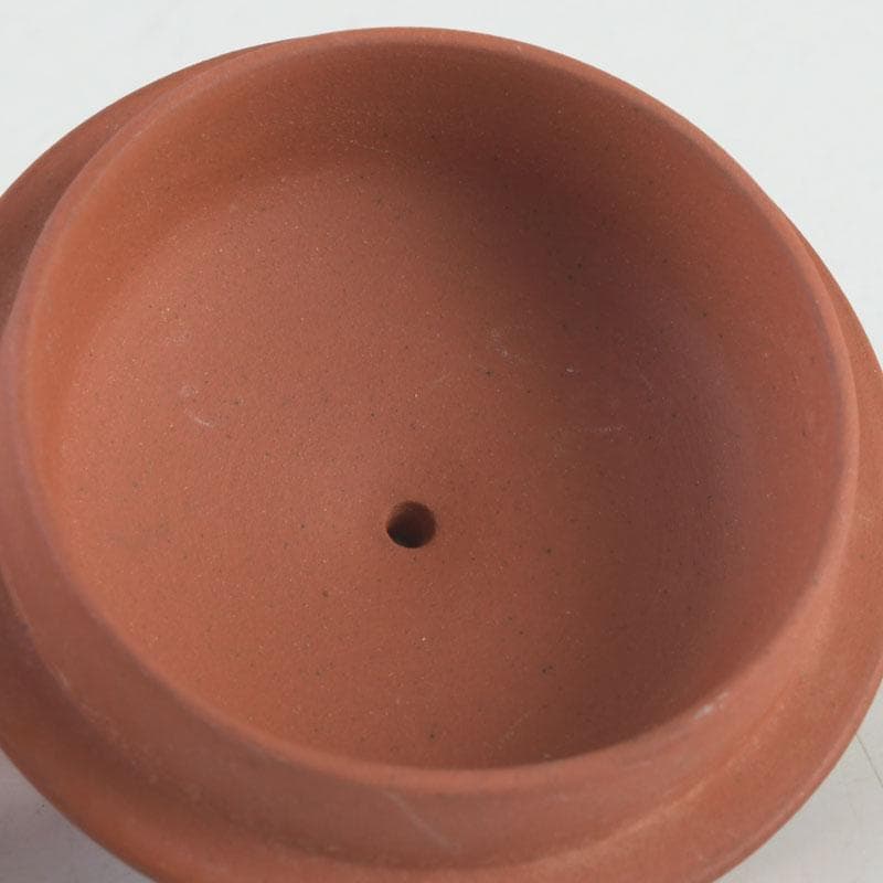 中国　紫砂　朱泥　雲龍鳳凰刻　急須　茶壷　在銘　N　9442