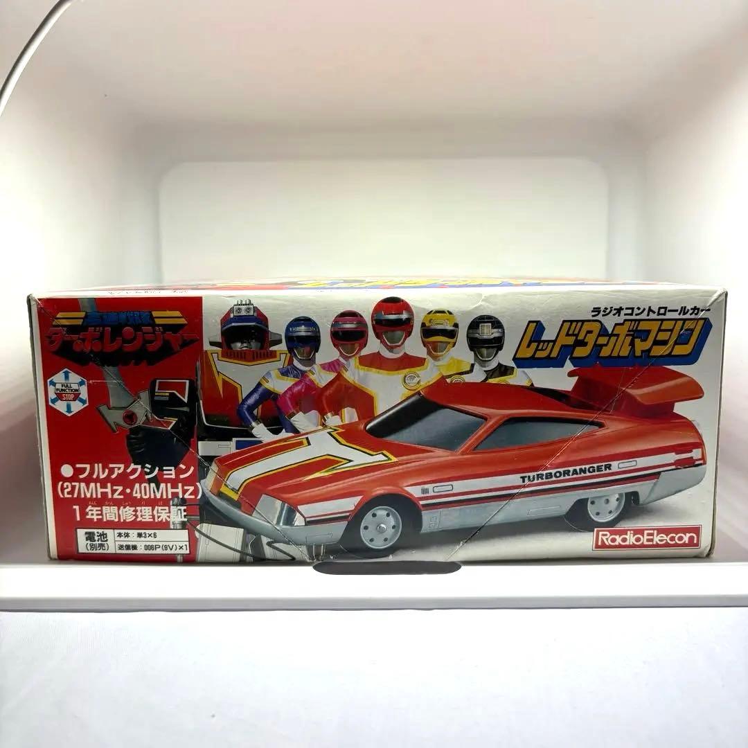 高速戦隊ターボレンジャー レッドターボマシン ラジコン ポピー 1989年当時物