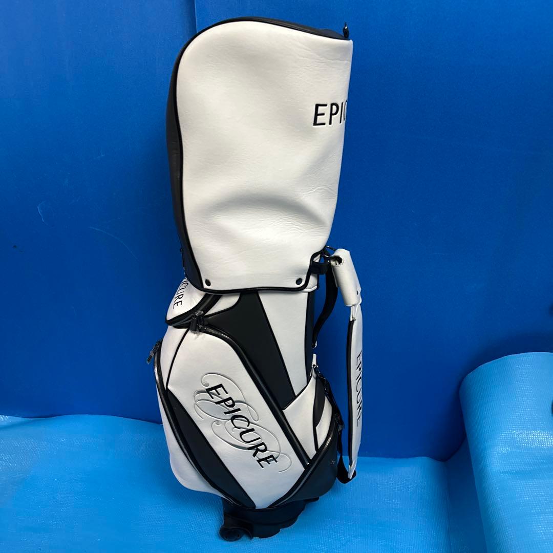 EPICURE キャディバッグ ホワイト/ブラック美品商品