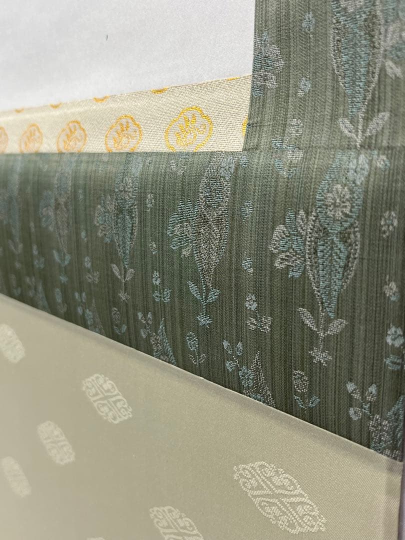 掛軸 馬場汀舟作 「八重桜」849