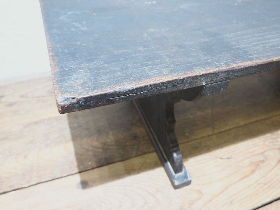 1406 杉のローテーブル　文机　陳列台　古家具　古道具　レトロ　アンティーク