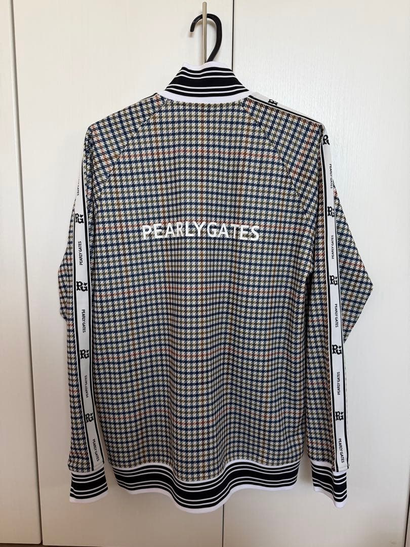 パーリーゲイツ メンズ チェック柄 ジャケット パンツ サンバイザー セット 6