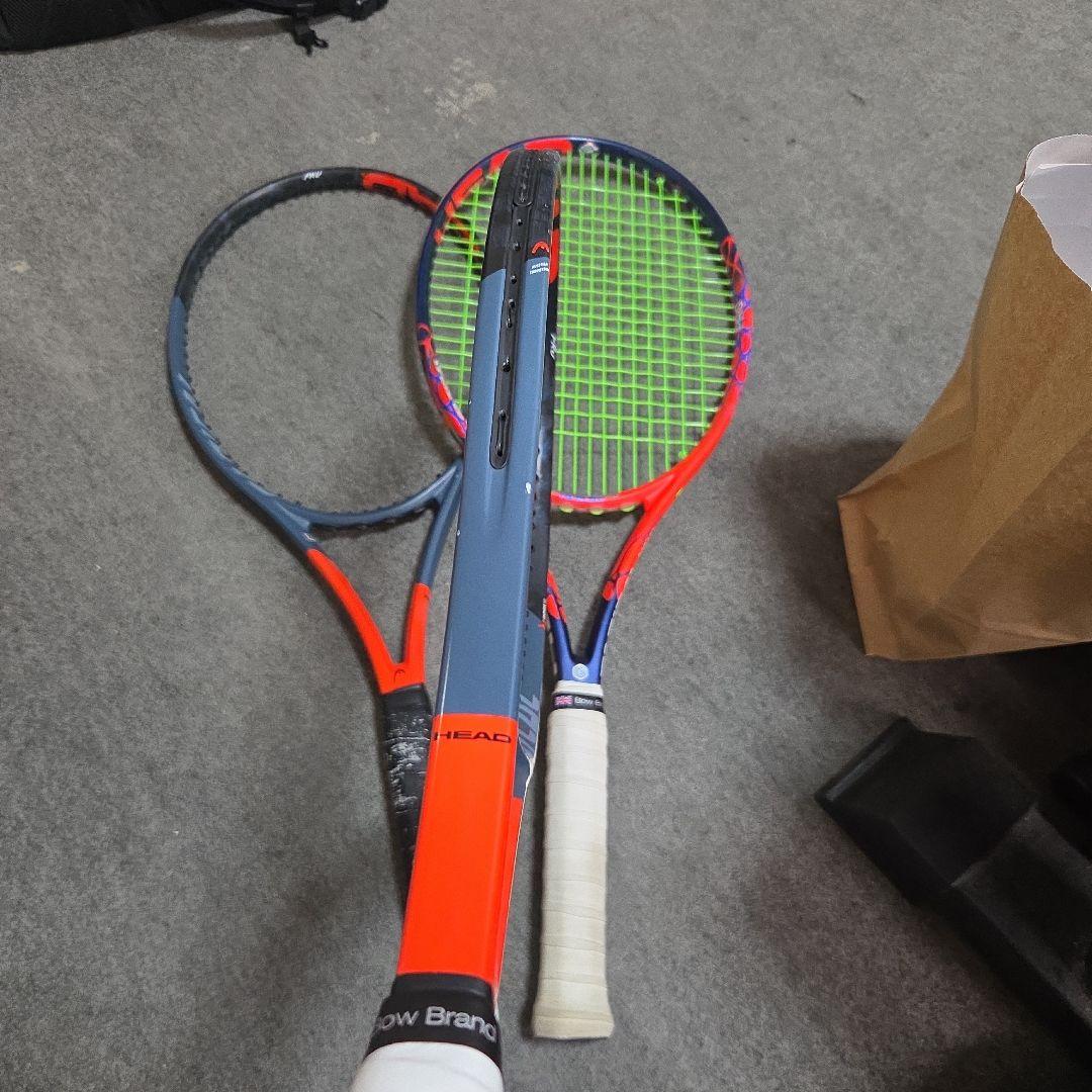 HEAD RADICAL PRO テニスラケット 3本セット