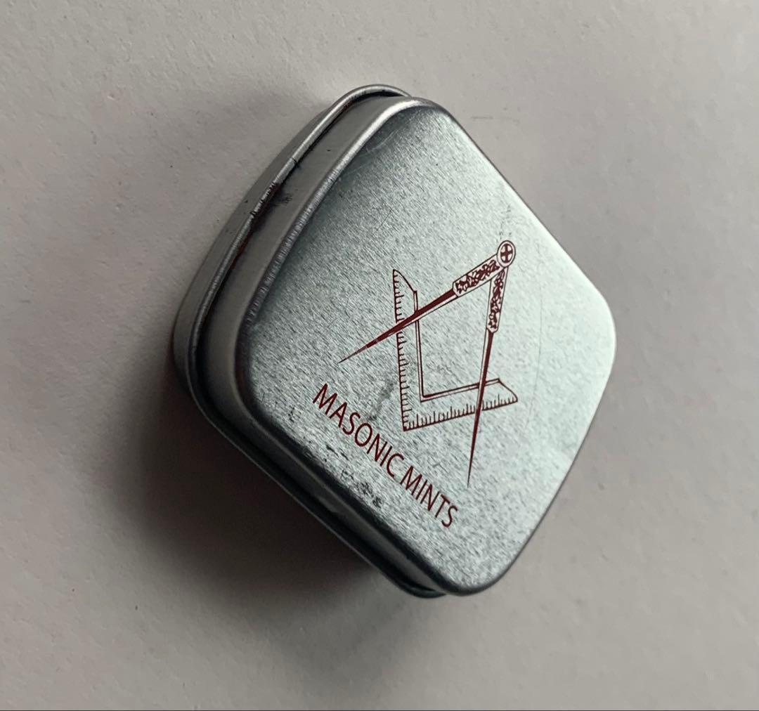 イギリス 英国 購入 フリー メーソン Masonic mints ミニ缶 缶