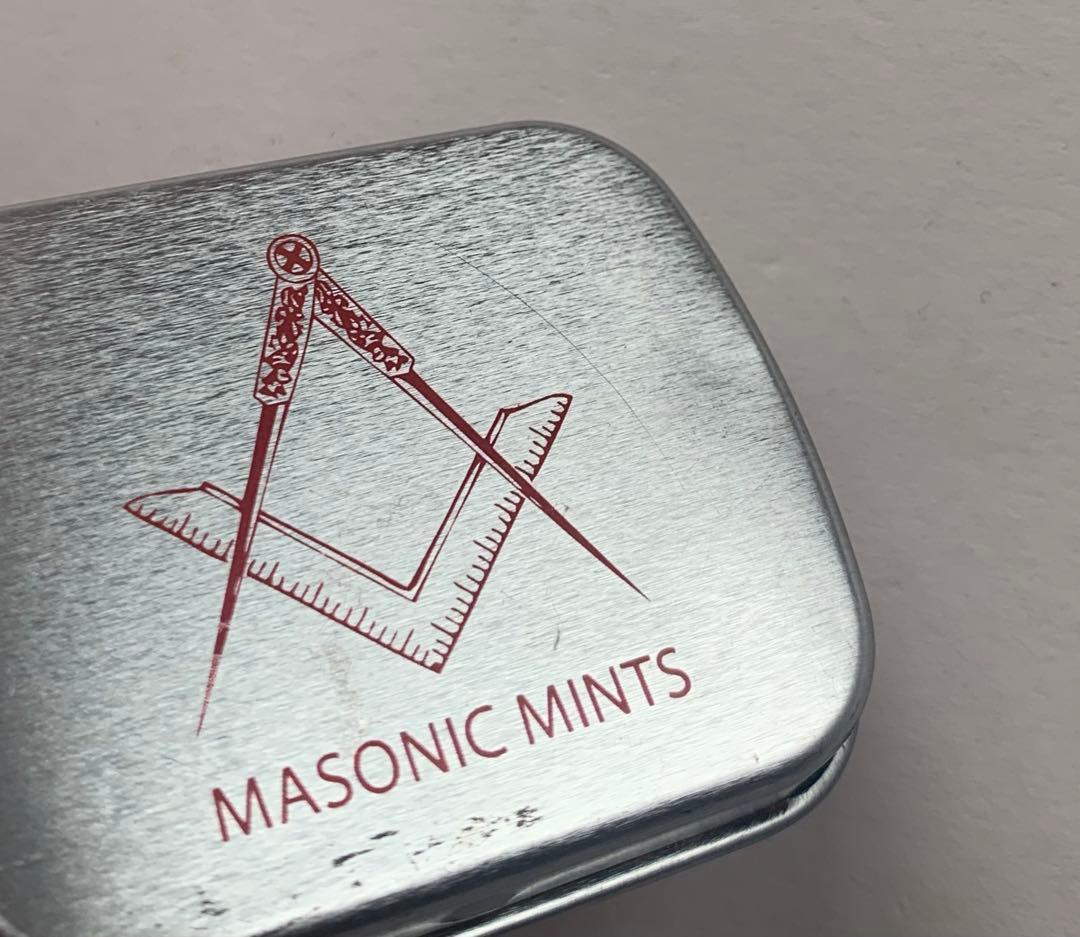 イギリス 英国 購入 フリー メーソン Masonic mints ミニ缶 缶