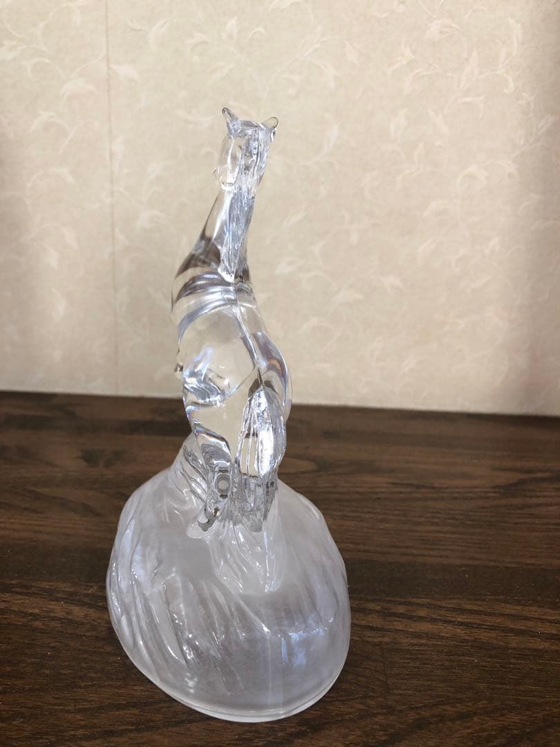 クリスタルガラス　ホース置物　馬