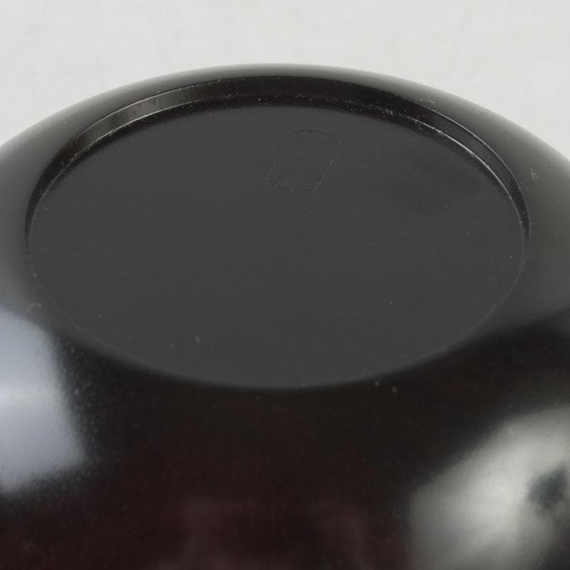 茶道具　山中塗　福田芳朗作　縞黒檀南天杢象嵌　壷々　大高棗　共布共箱　V9263