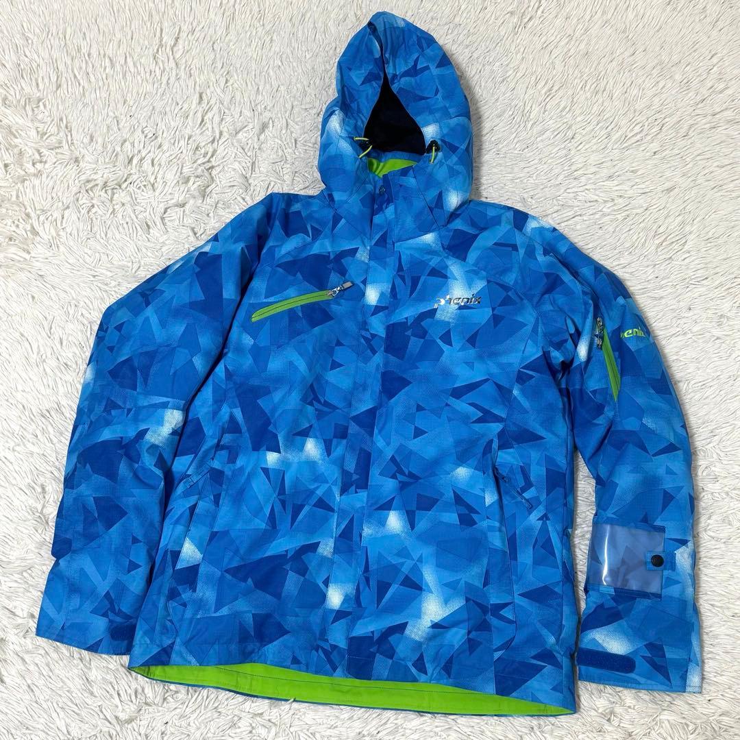 【美品】 フェニックス スキーウェア サイズL フード 上下セット 洗える 人気
