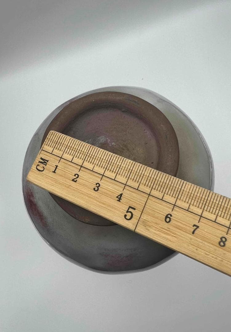 明時代 鈞窯紫紅斑文橄欖瓶 紅釉瓶　辰砂　郎窯紅釉 花瓶 景徳鎮(B-34)