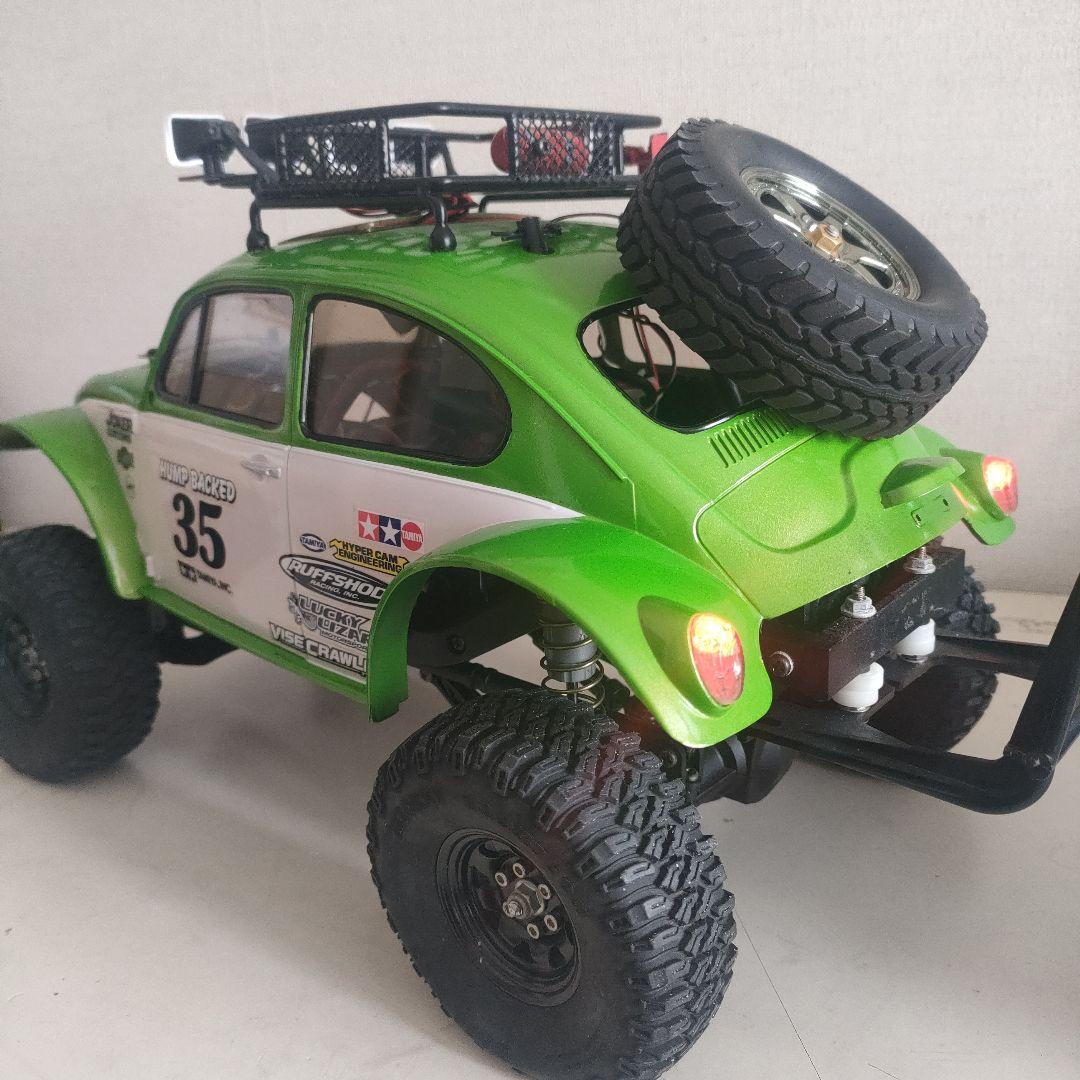 タミヤ1/10RC CC-02シャーシフルセット、 ビートルボディLED付き