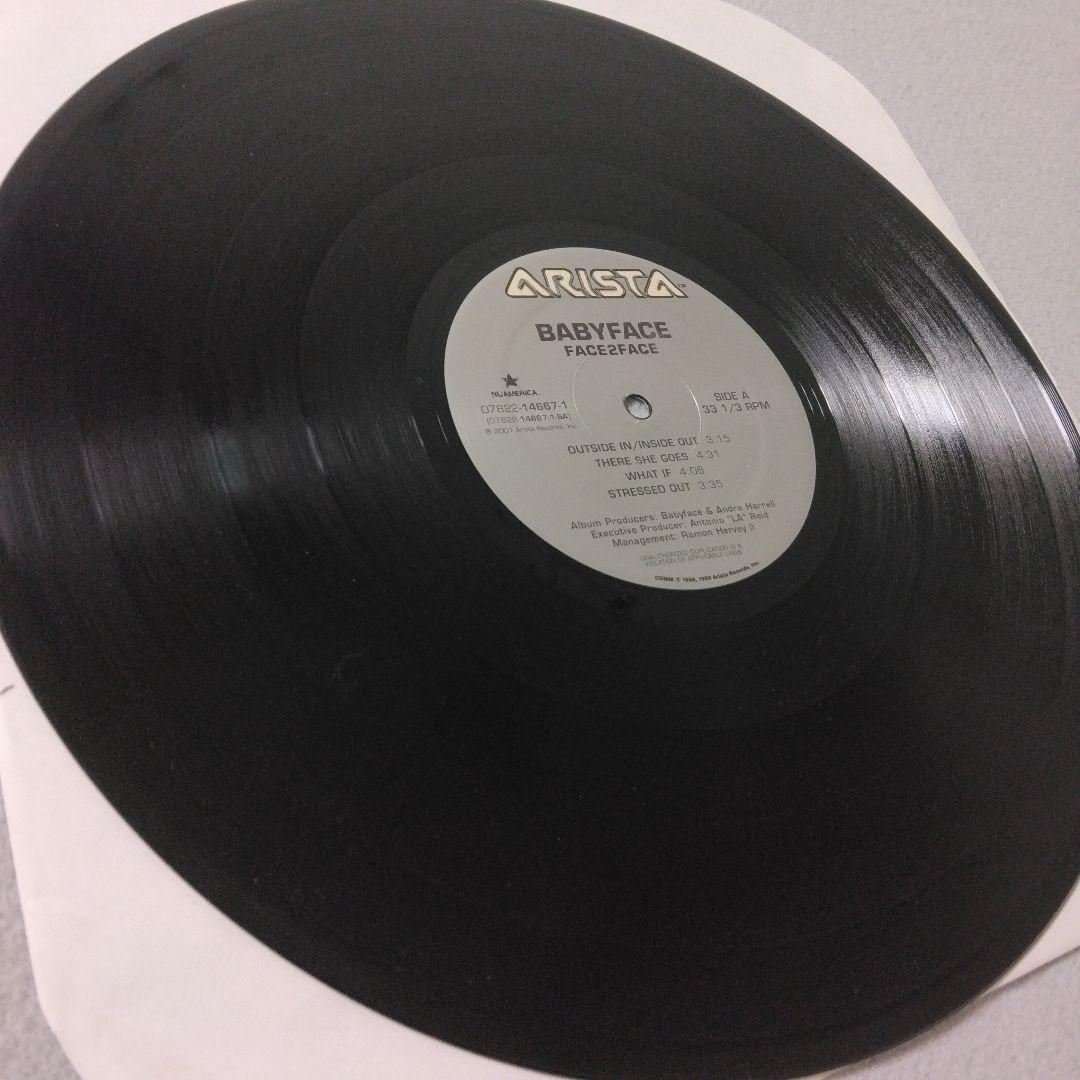 美品 babyface face2face 2LP レコード R&B　vinyl