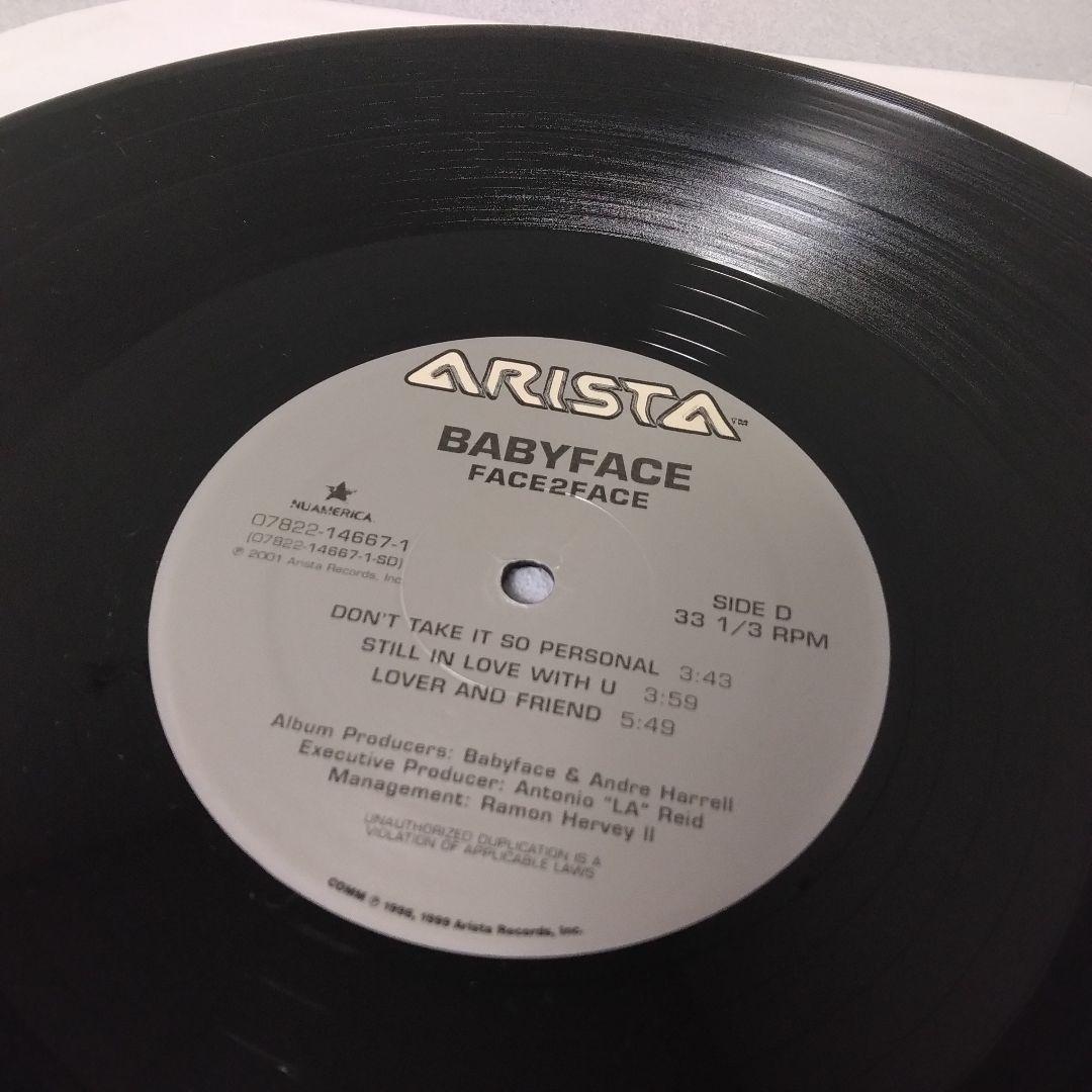美品 babyface face2face 2LP レコード R&B　vinyl