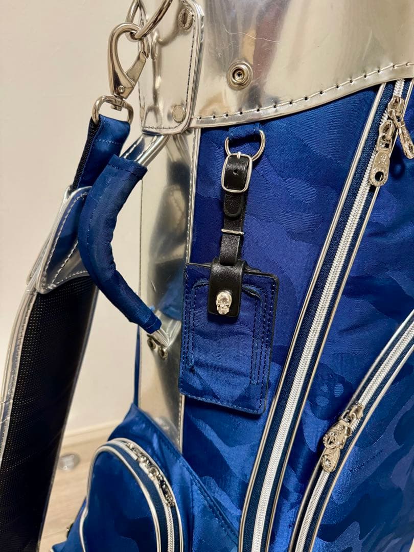 【激レア品】MARK&LONA キャディバッグ マーク&ロナ　ネイビー　カモフラ