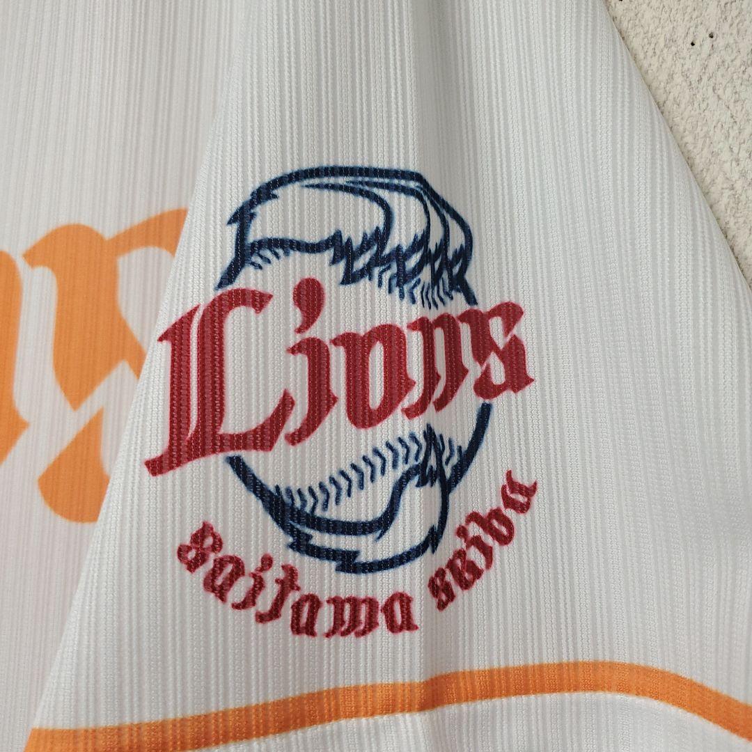 埼玉西武ライオンズ　オレンジリボンユニホーム　岸潤一郎選手　直筆サイン入り