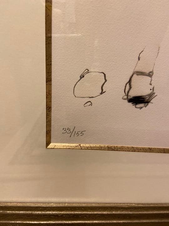 ロバート・ハインデル　グリターガールズ　版画　素描