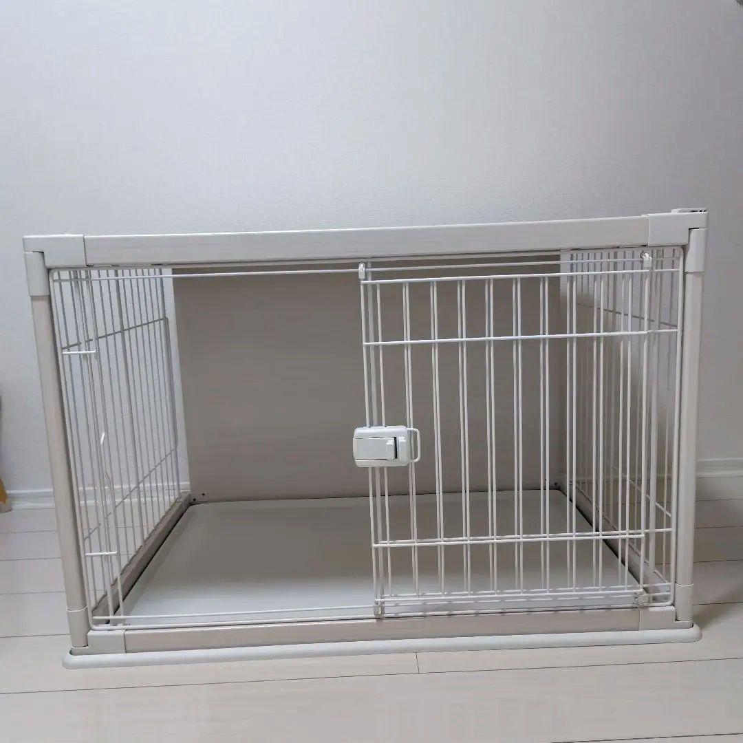 値下　美品　アイリスオーヤマ PIWS-960　ホワイト　木目調 サークル　犬猫