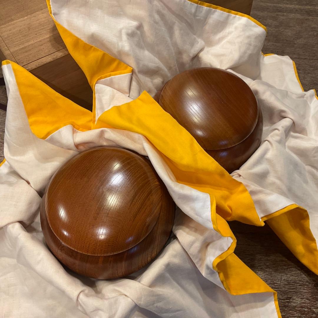 32800美品！高級 碁石 蛤 那智黒 36号、特大 碁笥、桐 碁笥箱