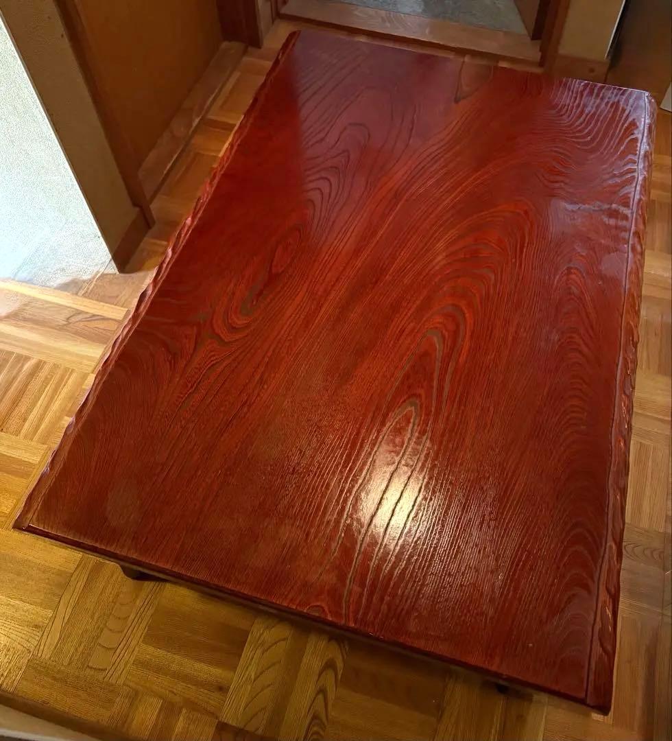 木製　折りたたみ　和机　ローテーブル　昭和レトロ 木彫　座卓　 古家具