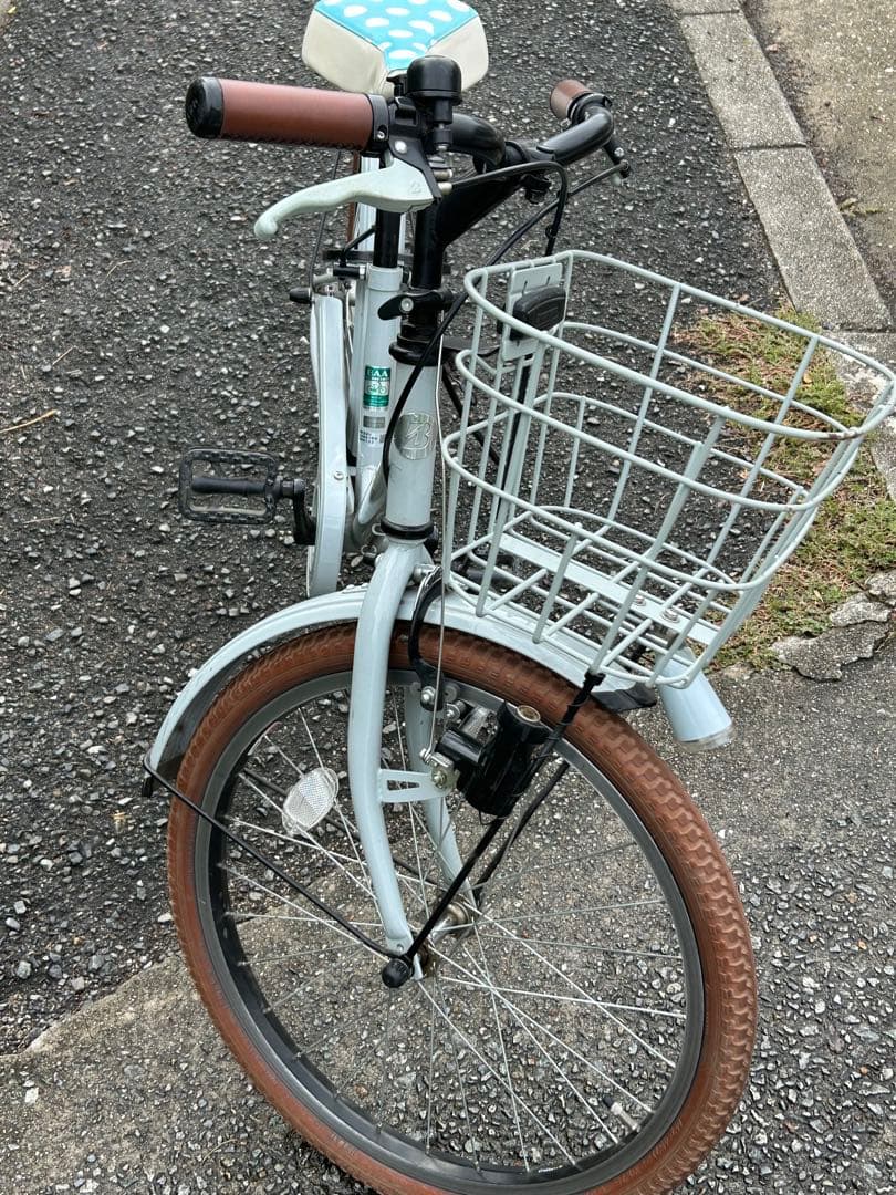 ★引取限定★ bikke j 子供用自転車 ホワイト フロントバスケット付き