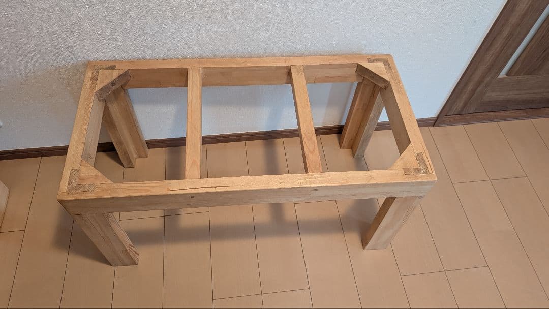 赤松集成材18ミリ幅90縦45奥行45全面アクリル板仕様 蜜蝋オイル仕上げ！