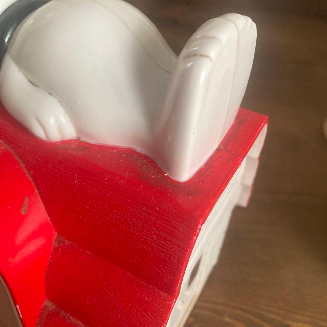 Vintage Peanuts レトロ　スヌーピー 置時計　温度計フィギュア