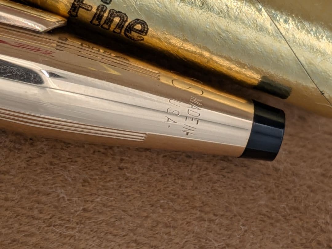 【極美品・付属品】CROSS 14KT 旧ロゴ ボールペン②17