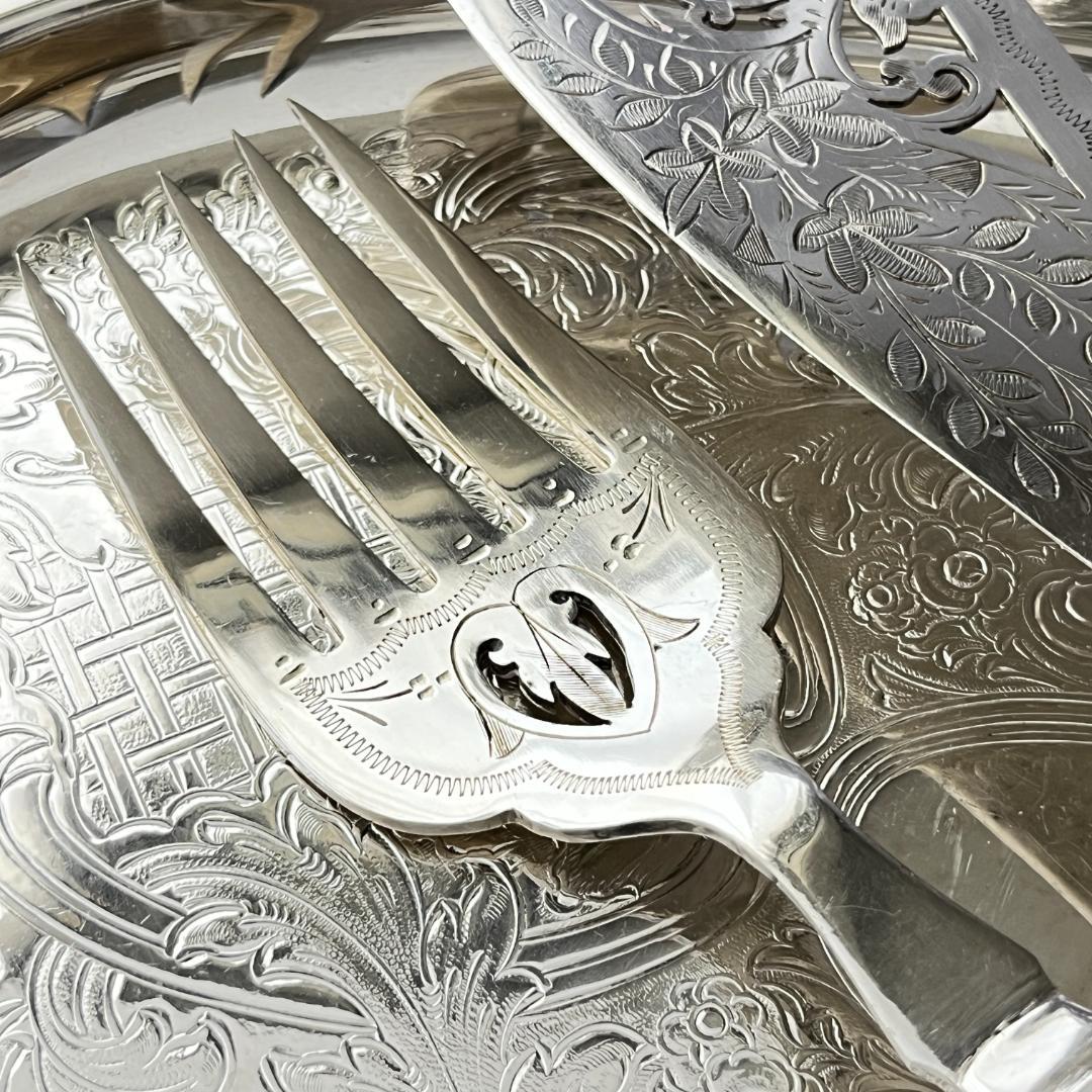 【Copper Brothers】【純銀継手】アントラーハンドルのサーバーセット