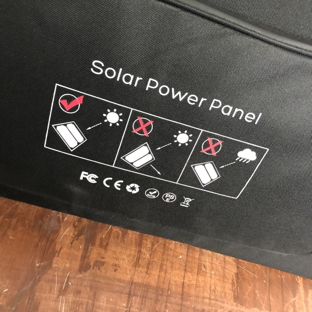 【極美品】ソーラーパネル 折りたたみ ポータブル電源 家庭用 持ち運び 　O