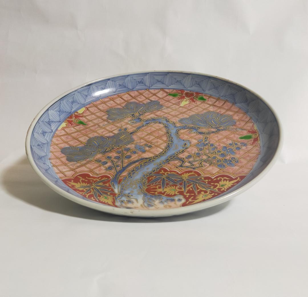 国宝級古代伊万里飾皿松竹梅図