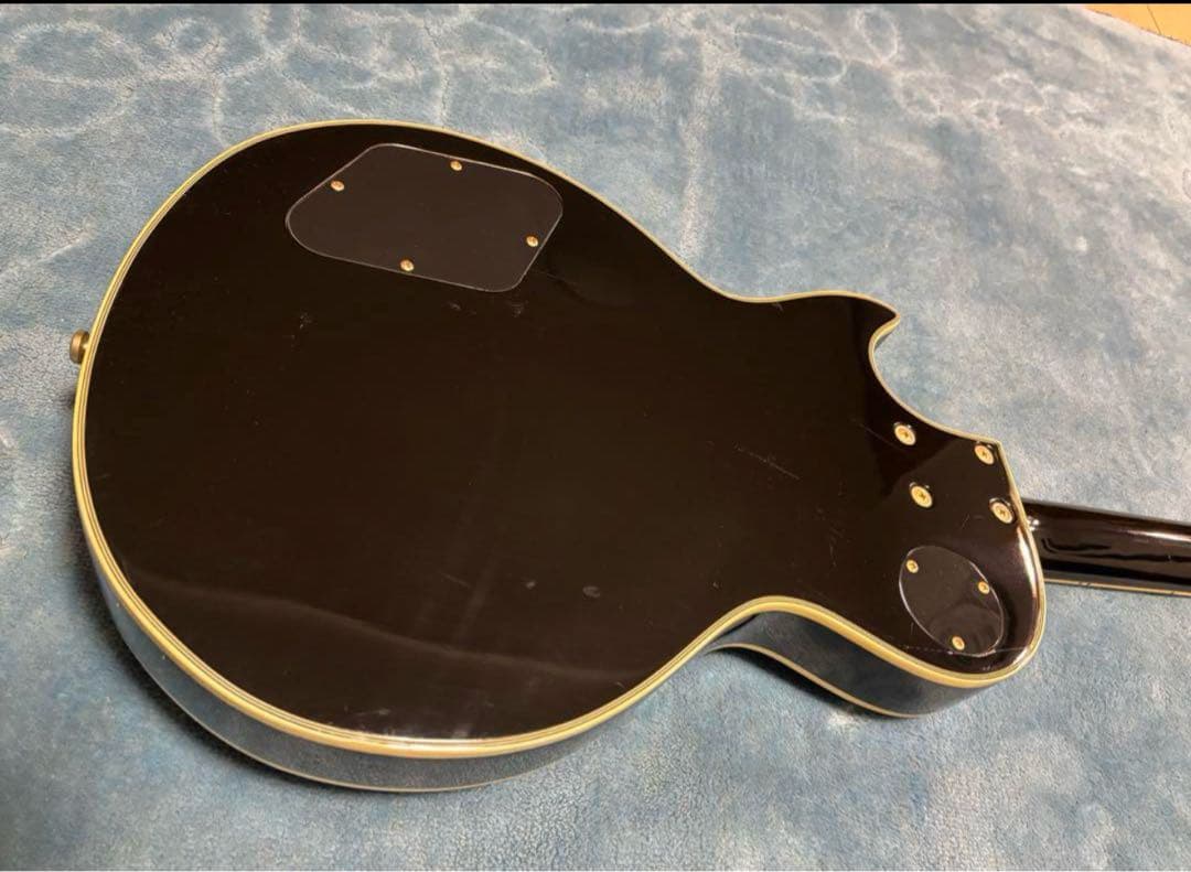 エレキギター レスポールタイプ ブラック ゴールドパーツ