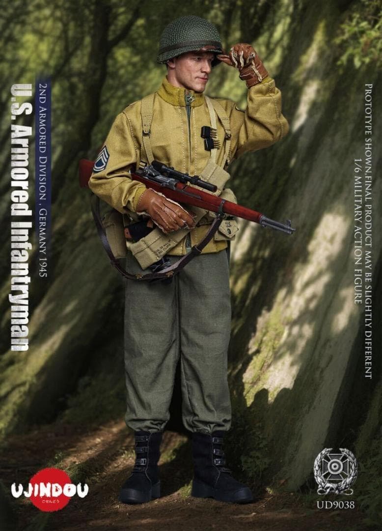 UJINDOU 1/6 WW2 アメリカ陸軍 第2機甲師団歩兵 UD9038