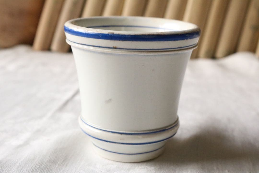 creil et montereau ブルー　カップ　ファイアンス フィーヌ