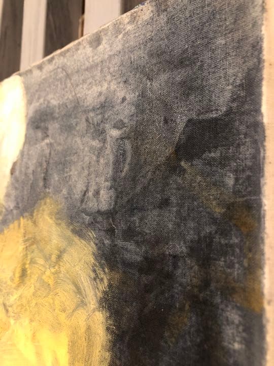 【F30号】タコを捕まえる 油絵 原画 oil painting 抽象画 たこ